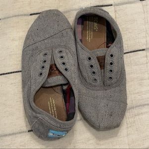 Gray Toms Slip On